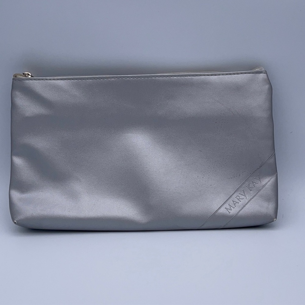 Mary Kay VintageGrey Silver Money Cosmetic Bag Consultant